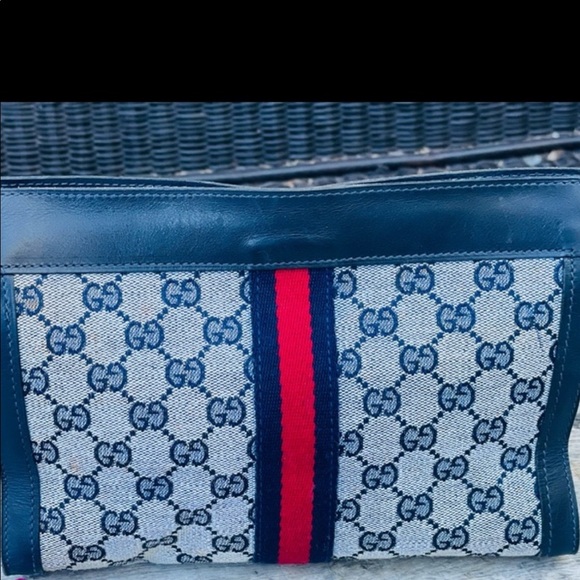AUTHENTIC GUCCI VINTAGE SHERRY LINE CLUTCH - Picture 2 of 12
